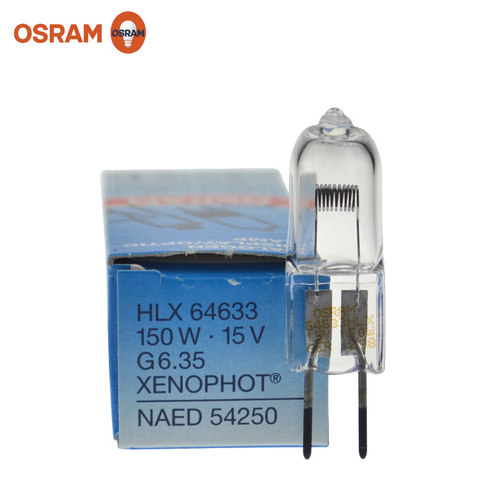 OSRAM欧司朗卤素灯HLX 64633 15V150W 卤素灯珠仪器灯泡插脚射灯