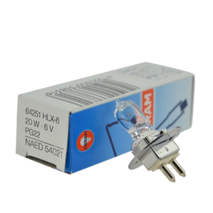 欧司朗HLX 64251 6V20W 苏州六六66VISION YZ-5X裂隙灯显微镜灯泡