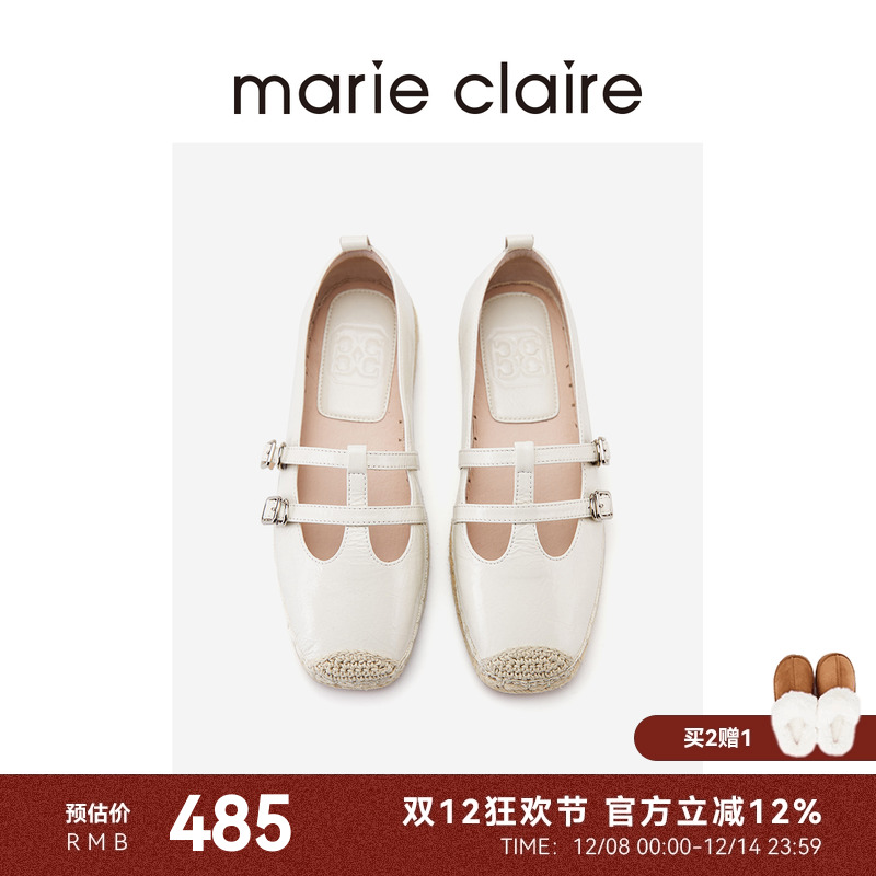 MC女鞋双T带渔夫鞋24春新款