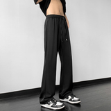 冰丝马吉拉西裤高级感休闲微喇垂坠感松紧腰西裤男KK005-P50，男装西裤，星座205