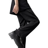 新中式风夏季休闲冰丝高级感垂感直筒西裤男KK433-P55，男装西裤，星座205