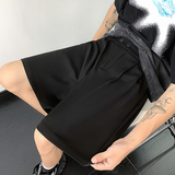 夏冰丝高级感西装五分短裤男设计感扣子薄款休闲西裤K502-P35，男装牛仔裤，星座205