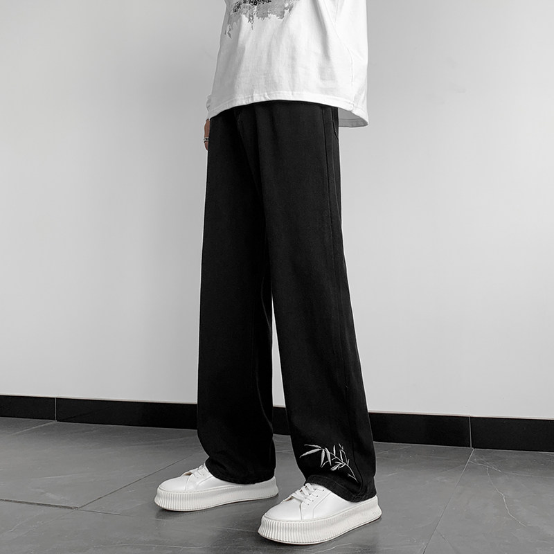 已做版权新中式风刺绣宽松高级感直筒牛仔裤男K908-P50,男装牛仔裤,星座205