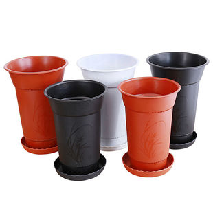 兰花专用盆塑料树脂高筒兰草多肉玫瑰月季 大号家用网红小花盆清仓