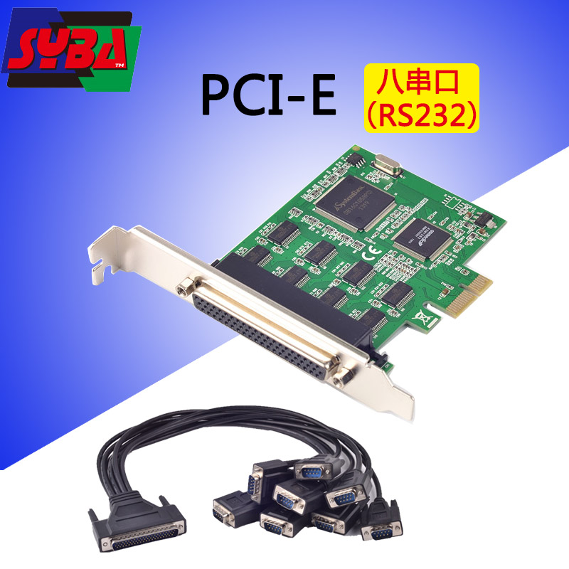 西霸syba PCI-E串口卡 PCI-Express转COM口 PCI-E转8串口 WIN8 电脑硬件/显示器/电脑周边 其它电脑周边 原图主图