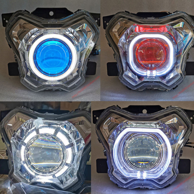 适用LED双光透镜雅马哈大灯总成