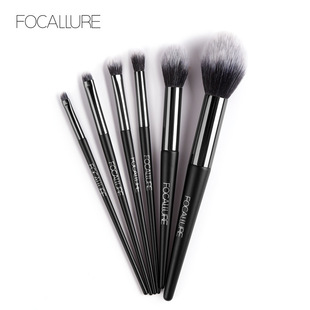 FOCALLURE6支套装化妆刷全套装粉底眼影腮红修容鼻影散粉唇刷眉