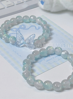 橘子yamy原创爆闪翅膀树脂手串女