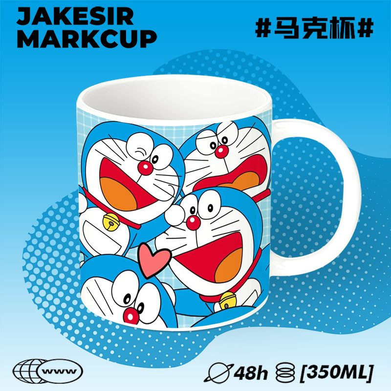 水杯陶瓷马克杯咖啡茶情侣卡通杯