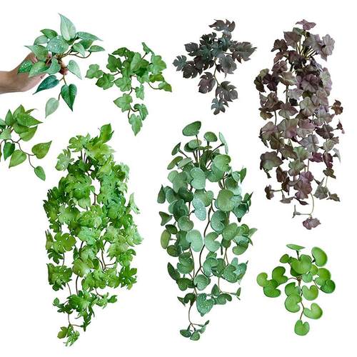 特丽卉软胶仿真把束壁挂小叶子