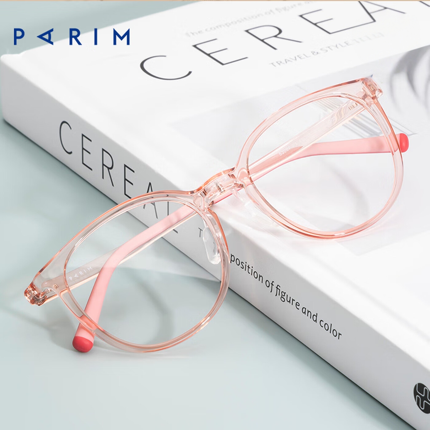 派丽蒙儿童近视眼镜框透明超轻9-11岁离焦功能镜片专用53007正品