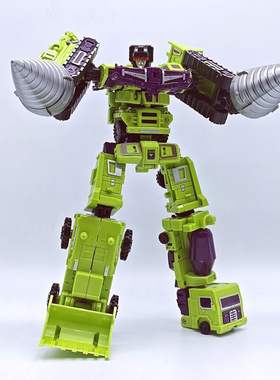 星将ST10大力神变形玩具儿童 六合体金刚机器人 G1工程车模型男孩