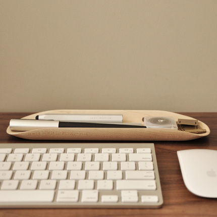 One-Leaf Sundry Tray [Otherwise] Black Walnut Hard Maple Solid Wood Key Tray Tea Tray Dinner Plate