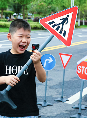 红绿灯交通信号灯玩具幼儿园教具道路交通标志路标道具过家家玩具