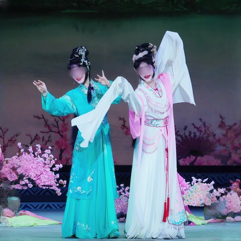 婺剧《白蛇传》女子古典舞同款戏曲演出表演服装专业定制W