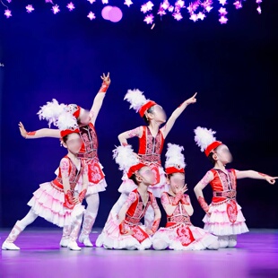 儿童民族群舞《托运牧场的琴声》同款舞蹈演出表演服装专业定制W