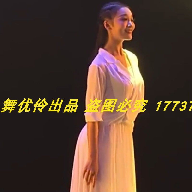 现代舞儿童群舞《浦江春语》扇舞舞台演出表演服专业定制