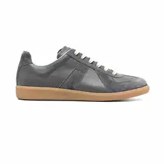 Men's Training Shoes 2025 Winter New Niche Style Deep Gray Genuine Leather Versatile Casual Japanese Sneakers Training Shoes