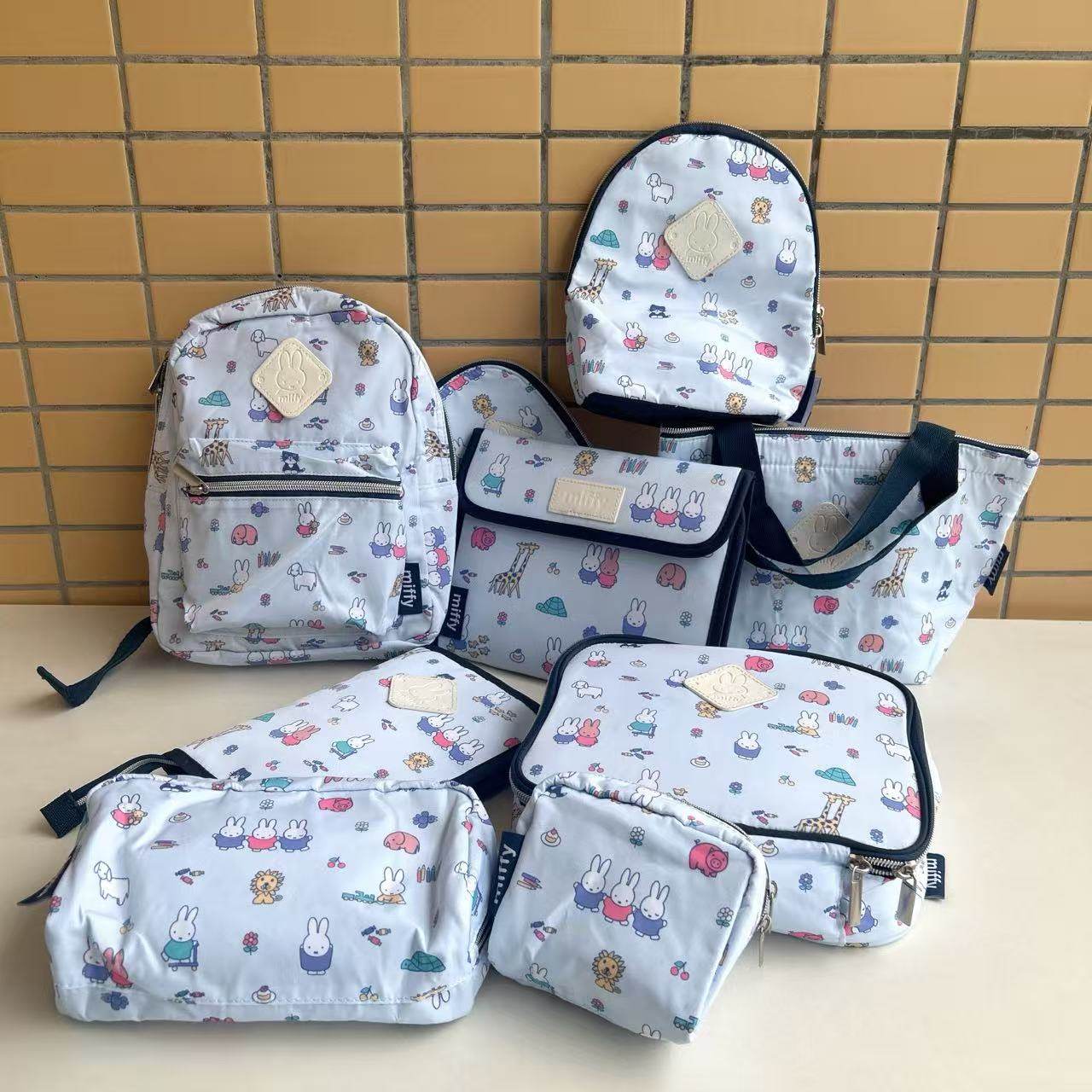 日本卡通可爱米飞兔子手账证件包饭盒包双肩背包收纳包化妆袋保温,收纳整理,化妆包,淘宝优惠券,粉丝福利购,淘宝优惠卷