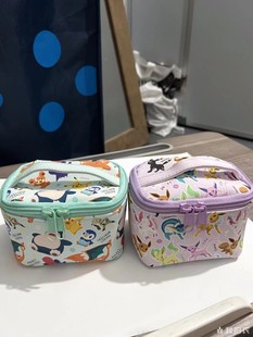 日本可爱卡通手拎精灵宝可梦ins化妆箱美少女战士动漫周边化妆包
