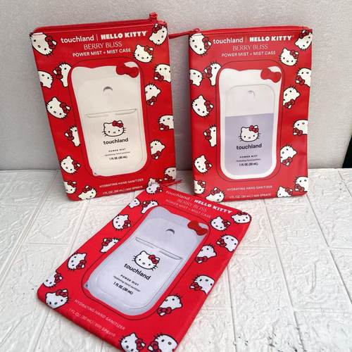 外贸尾货出口美国KT猫联名款卡通可爱Pu防水收纳包收纳袋