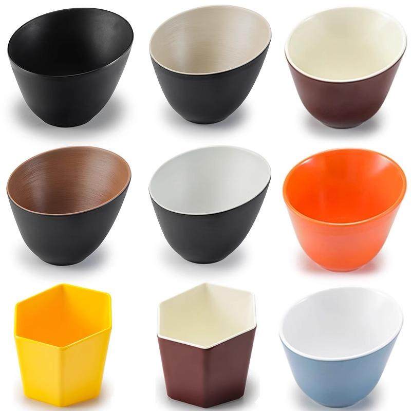 斜口碗密胺生菜碗青菜碗调料碗自助火锅店餐具酱料碗生菜桶蔬菜碗,餐饮具,碗,淘宝优惠券,粉丝福利购,淘宝优惠卷