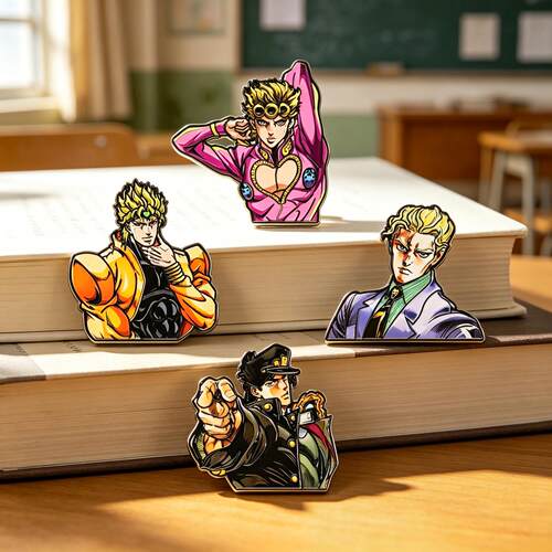 JOJO奇妙冒险日韩风动漫角色胸针学生背包衣物徽章二次元配件饰品