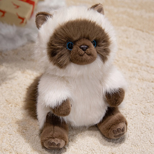 高端香薰猫咪挂件仿真暹罗猫玩偶可爱公仔毛绒玩具布娃娃儿童礼物
