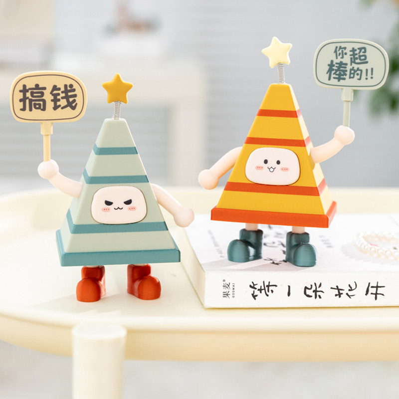 萌趣举牌小摆件励志祝福上岸礼物