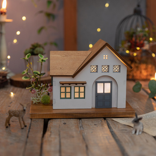 高级治愈木屋摆件氛围感应灯礼物