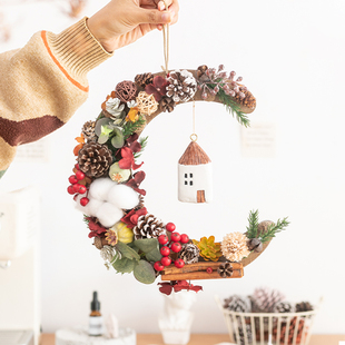 饰挂件阳台门餐厅春节房间衣柜花 立体植物电视墙格栅装 阿楹 美式