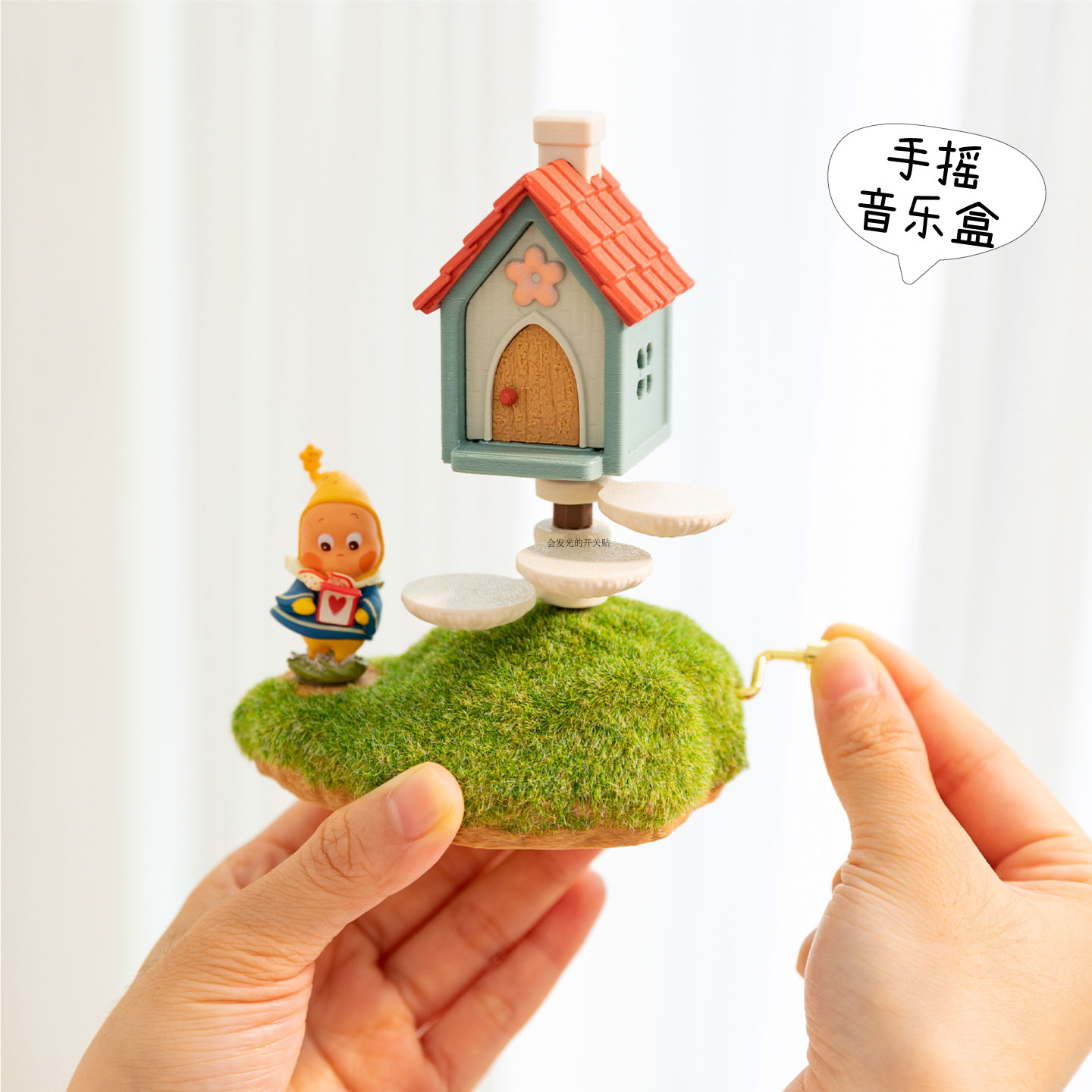 复古手摇八音盒摆件儿童生日礼物图片
