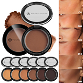 欧美哑光古铜修容粉 黄黑皮亚裔妆发际线立体鼻影侧影修容盘6克