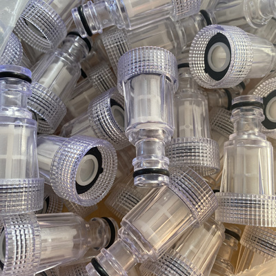 家用白马指南车亿力手提式高压洗车机进水过滤网奶嘴接头6分接口