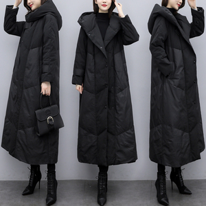 大码洋气风加厚韩版宽松羽绒服