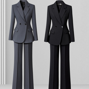 职业西装套装女秋冬气质收腰正装西服通勤上班酒店经理工作服高端