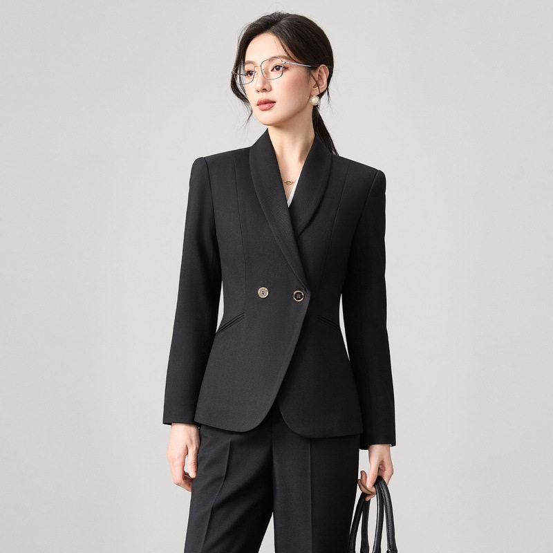 高端长袖职业女西装套装工作服