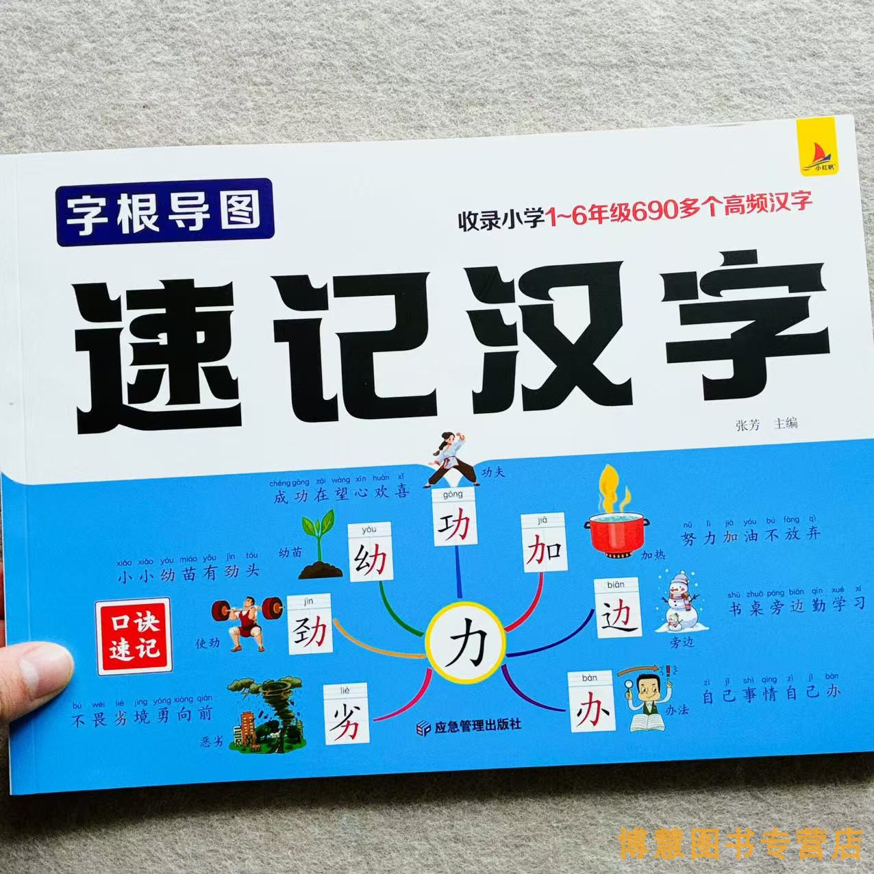 小学生思维导图速记汉字偏旁部首组合识字书认识汉字字根导图幼儿园中大班一年级认识汉字象形字3-6岁