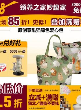 领养之家  救基地泰酷猫原创周边产品绿色爱心包