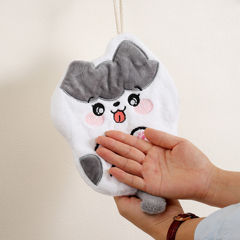 领养之家 原创擦手巾猫咪可爱布艺抹布纸巾毛巾猫形状可爱原创