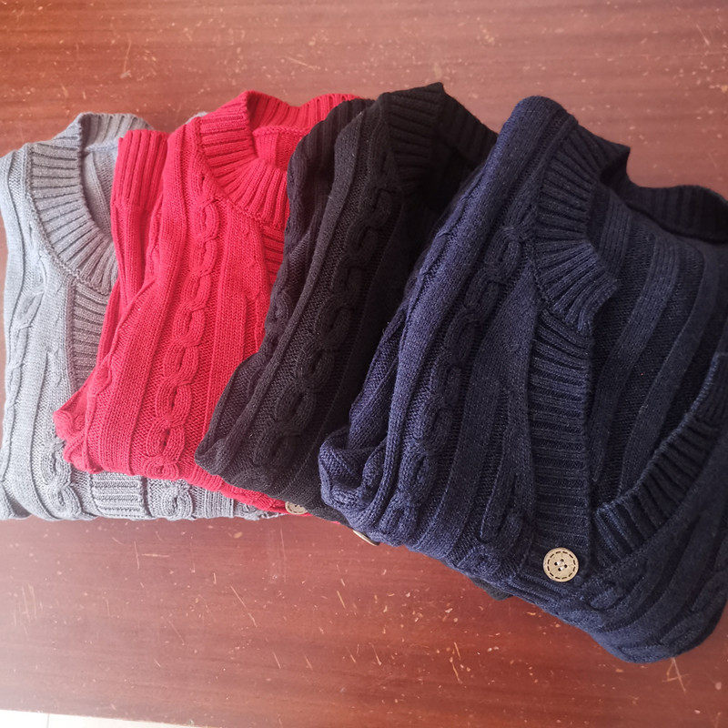 加厚真丝羊绒上衣秋冬新品女针织复古麻花开衫桑蚕丝毛线短款外套