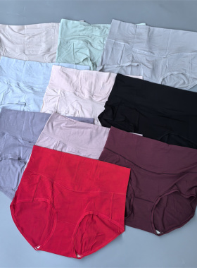 60支兰精莫代尔抗菌女士内裤女高腰收腹提臀桑蚕丝短裤舒适三角裤