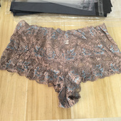 高端柔软蕾丝面料 宽松人造棉超大氨纶有弹力 休闲裤 四角裤 长档款