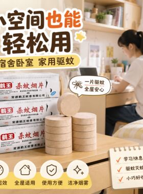 老牌子灭蚊片灭蚊烟片高浓度烟雾片家用烟熏灭蚊杀蚊防蚊驱蚊室内