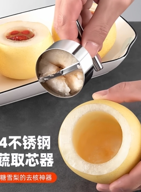 不锈钢取芯器水果去核神器苹果雪梨去籽挖芯神器厨房果蔬去核工具