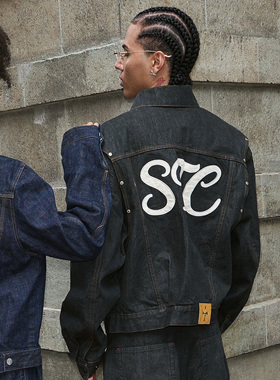 STEEPC 赤耳原牛 Boxy短宽结构原牛仔衣夹克外套