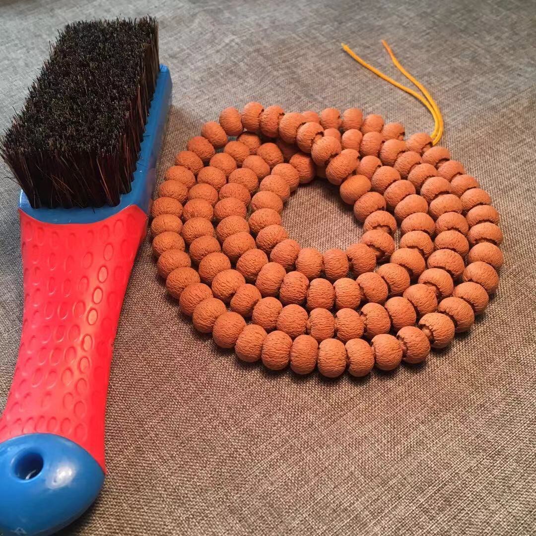 莲花菩提苹果圆108颗佛珠极品菩提子野生苹果园精品念珠磨盘