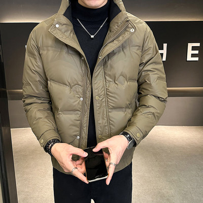 2024冬季新款羽绒服男士立领潮牌痞帅高档白鸭绒袄子加厚保暖外套