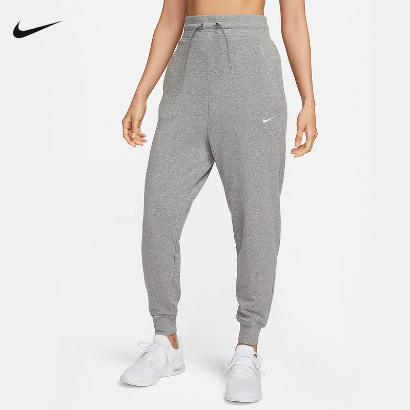 NIKE耐克女裤子2024春秋跑步运动针织束脚裤长裤FB5435-091