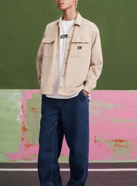 匡威（Converse）外套女工装风宽松落肩袖衬衫 10026034-A05